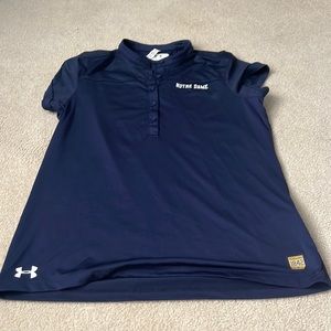 Notre Dame women’s navy Under Armour polo